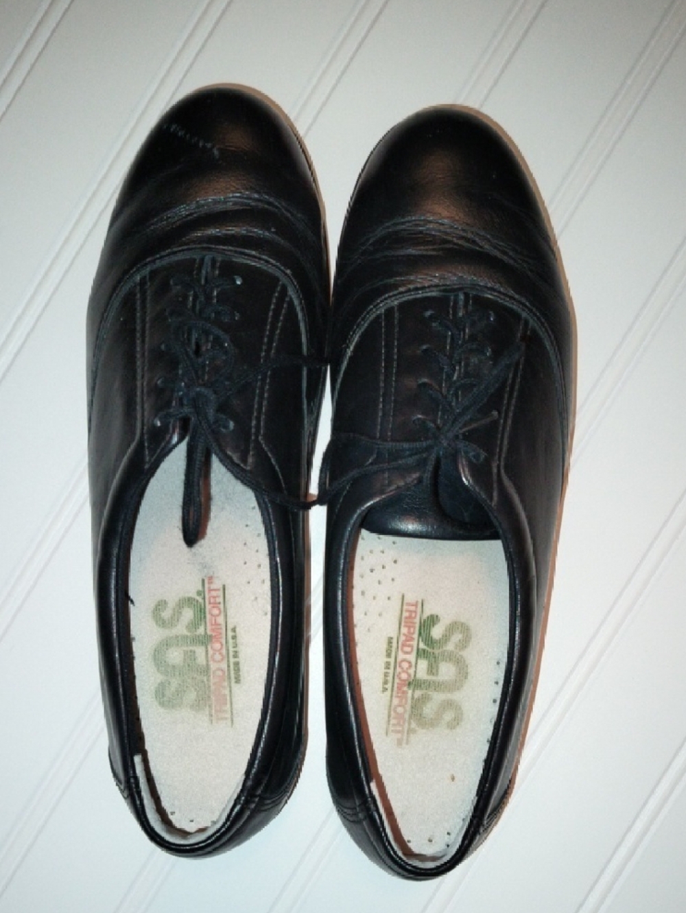 SAS Black Leather Lace-Up Women’s Shoes / Size 8 1/2 - Picture 2 of 7